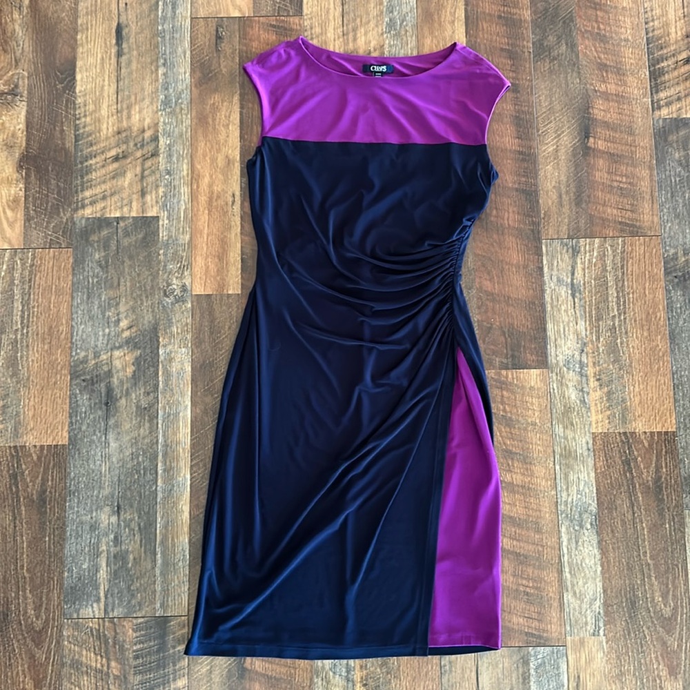 Navy with Purple Dress